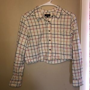 plaid rainbow pacsun shirt